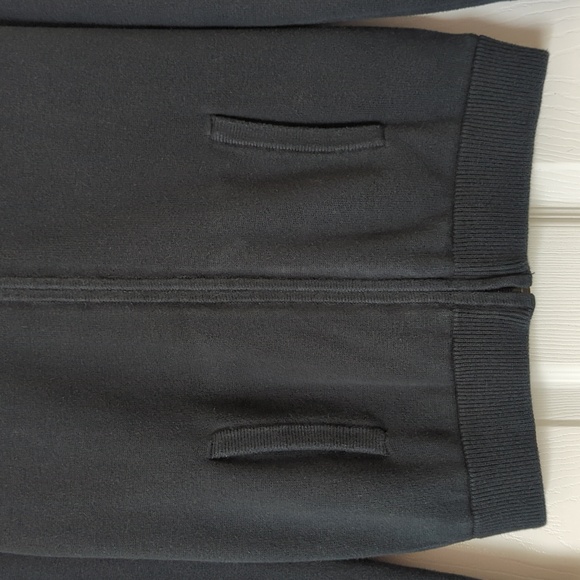 Lacoste Sport Lightweight Knit Full Zip Mock Neck Lined Golf Jacket Black 36 S - Picture 7 of 11